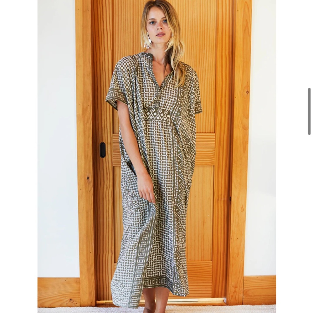 Emerson Fry Moss Organic Caftan OS - Picture 3 of 9